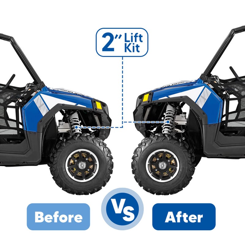 Wsays 2" Front Rear Full Lift Kit Suspension Rise Mount Brackets Compatible with Polaris RZR 800 EFI Models UTV - Image 5